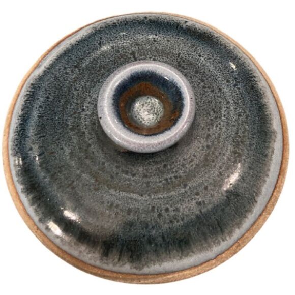 Stunning Studio Pottery Drip Glazed Stoneware Casserole Pot with Lid - Picture 8 of 10